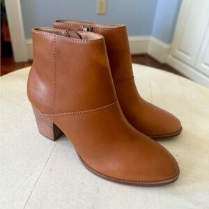 Madewell Rosie Ankle Boot English Tan Size 7 👢👢👢